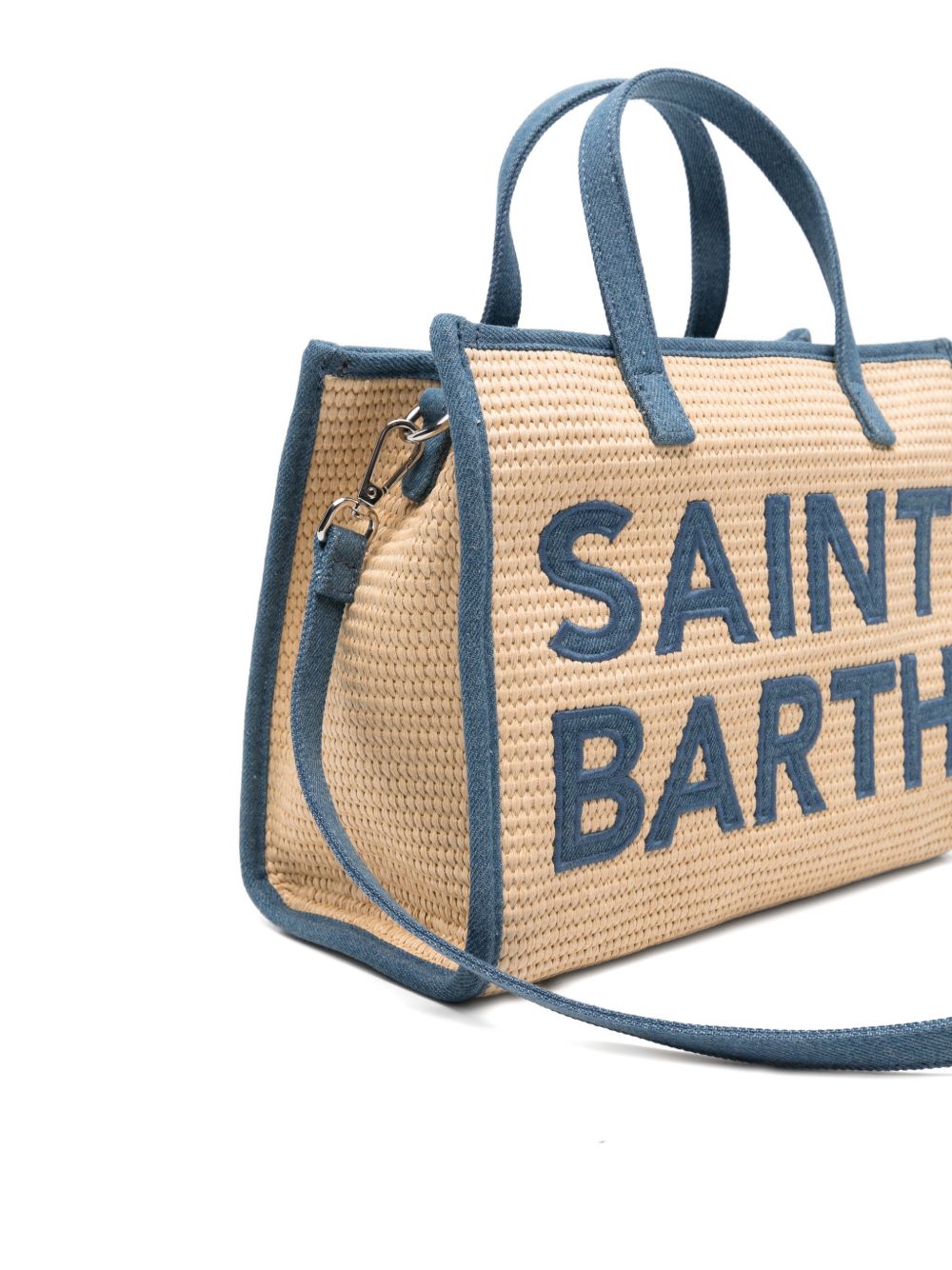 Borsa tote in paglia con ricamo logo VVID001 00438L MC2 SAINT BARTH 