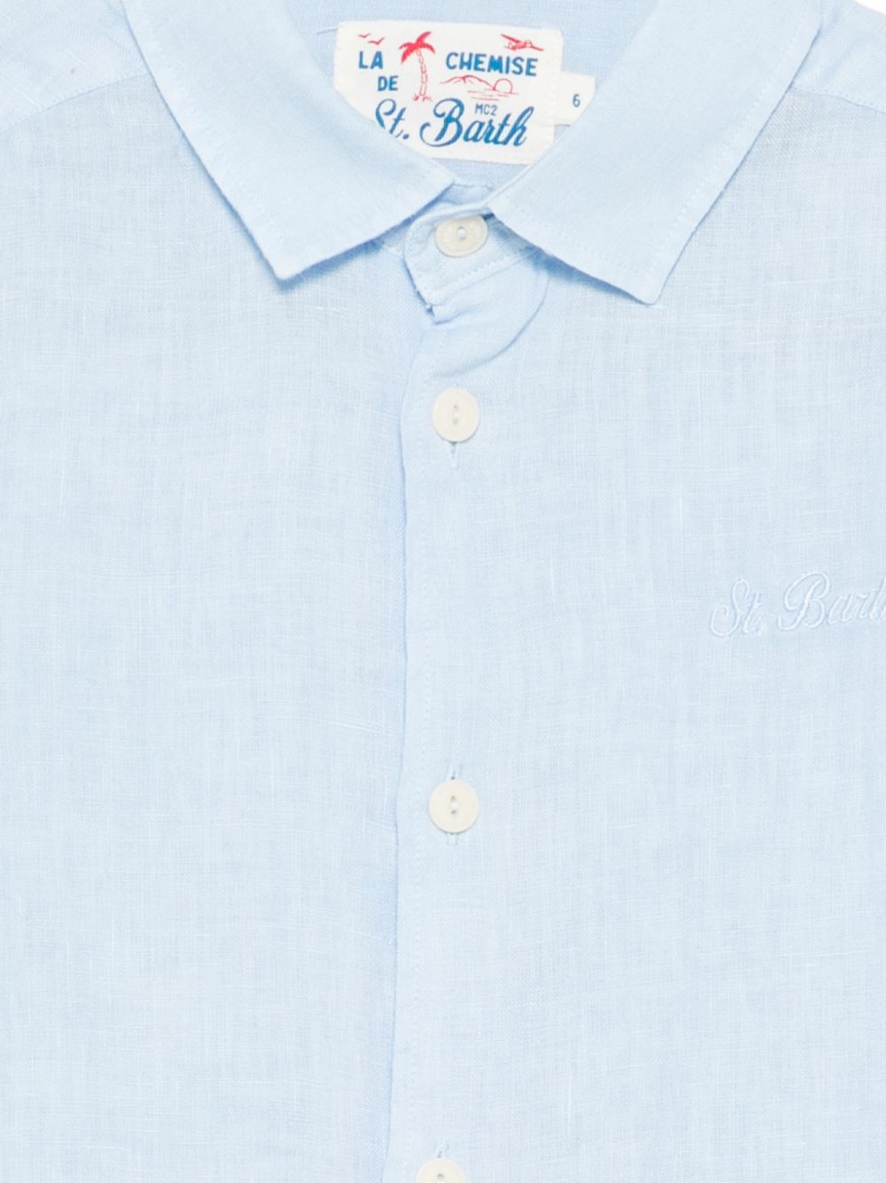 Camicia in cotone colletto classico AGN0001 00555L MC2 SAINT BARTH KIDS 