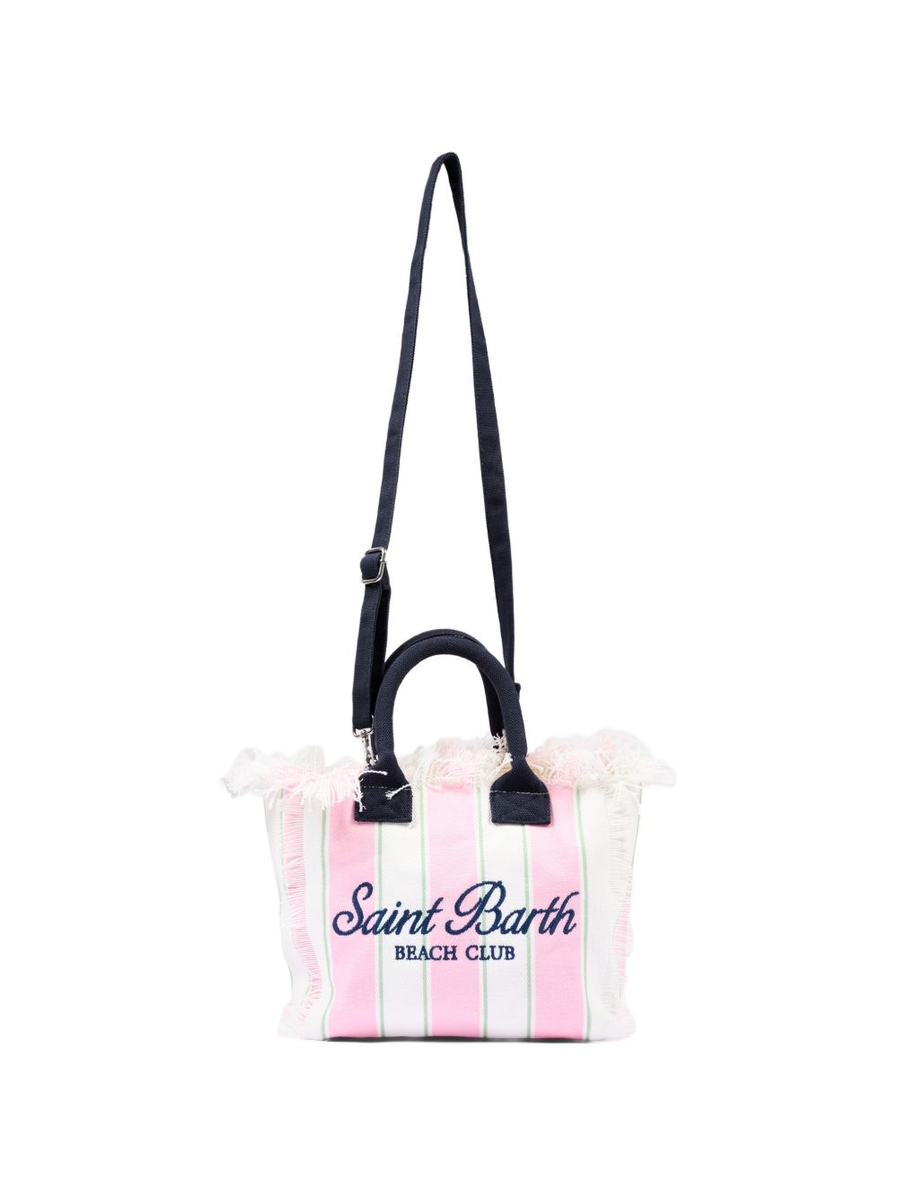Borsa mare in cotone con frange COL0001# 02598L MC2 SAINT BARTH KIDS 
