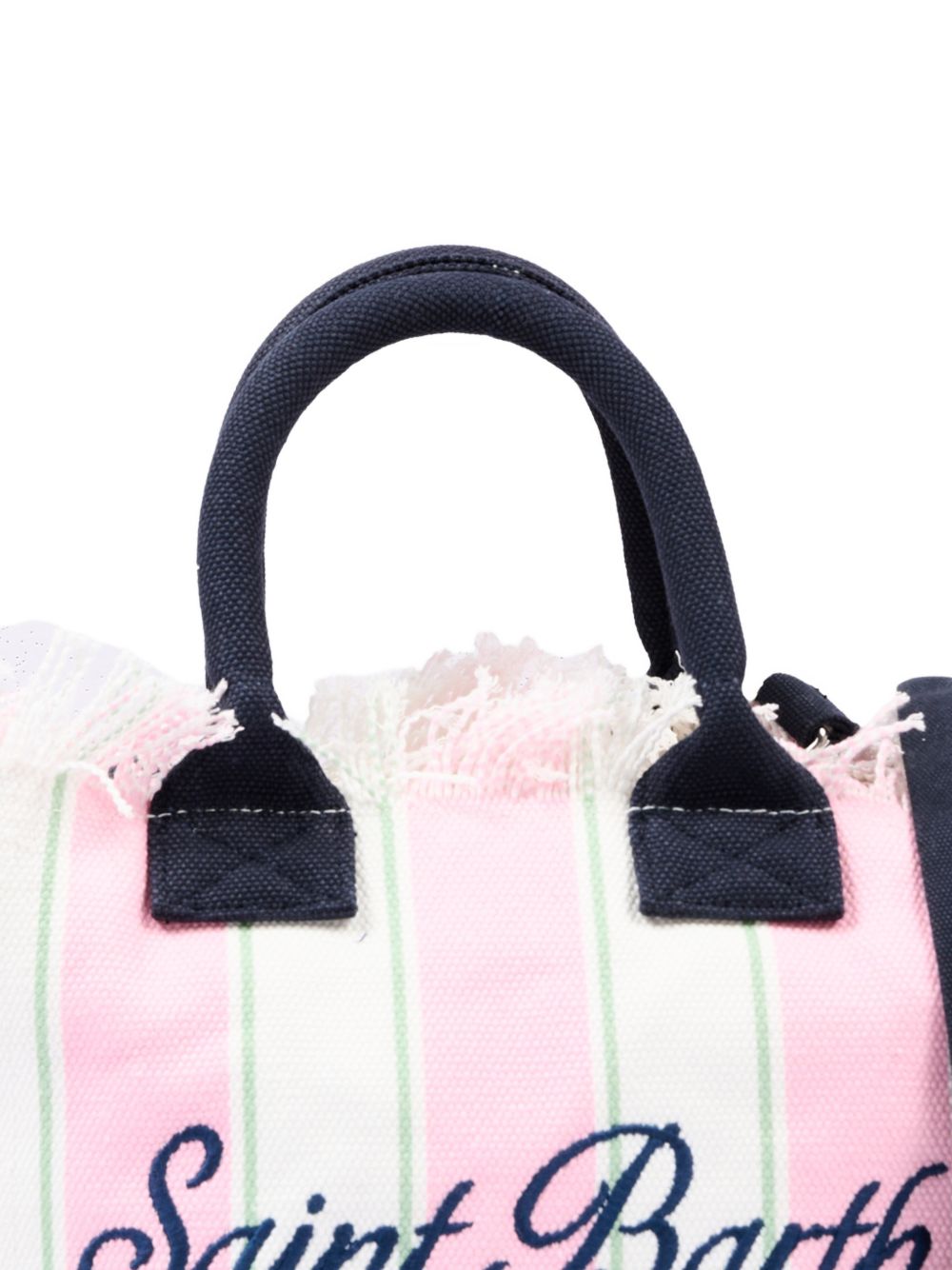 Borsa mare in cotone con frange COL0001# 02598L MC2 SAINT BARTH KIDS 