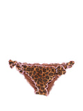 Slip stampa leopard con rouches