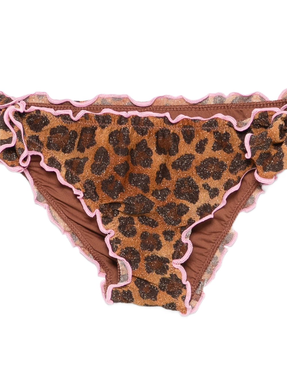 Slip stampa leopard con rouches CRIC001 00520L MC2 SAINT BARTH KIDS 