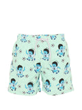 Boxer mare con stampa cartoon