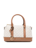 Borsa a mano con logo monogram e tracolla