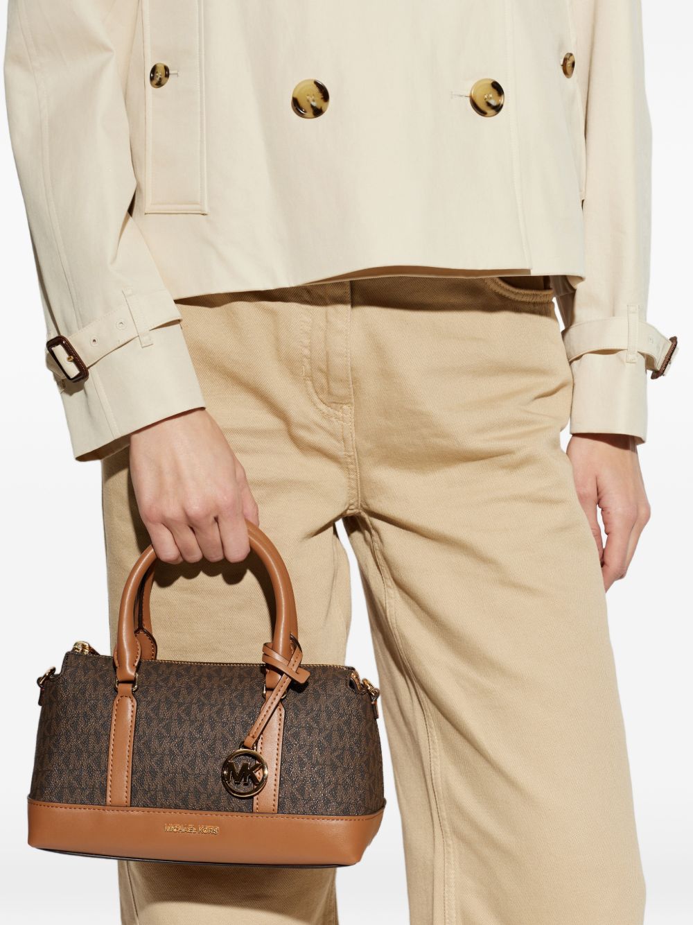 Borsa a mano con logo monogram e tracolla 30S6G3PS1B 252 MICHAEL KORS 