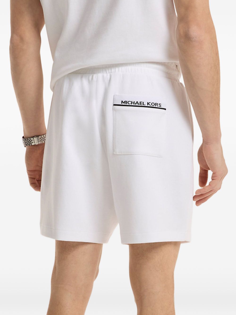 Shorts con cordoncino in cotone organico CS652WQ5MF 100 MICHAEL KORS 