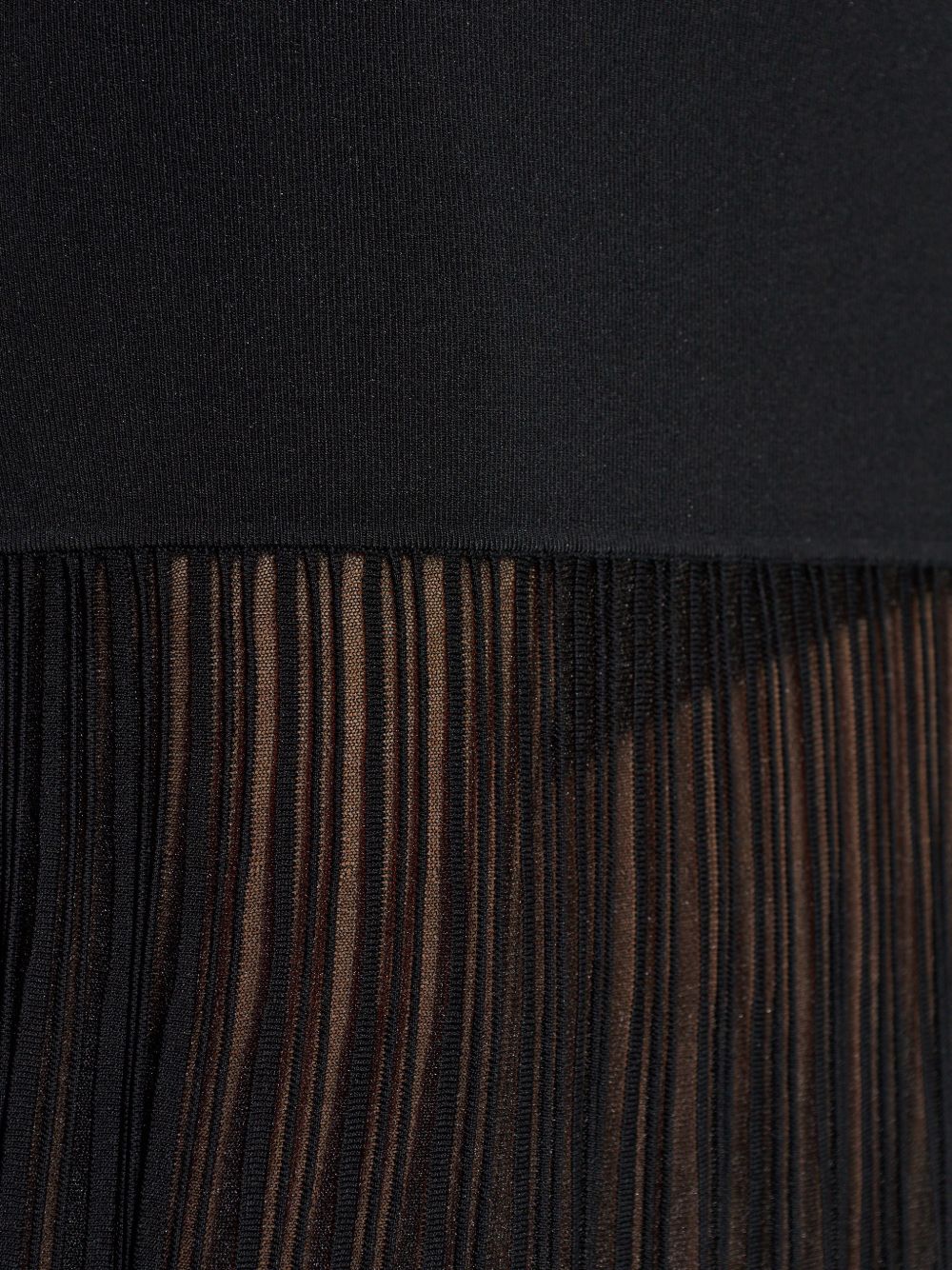 Abito maxi off-shoulder in viscosa con frange MS683HGBFD 001 MICHAEL KORS 
