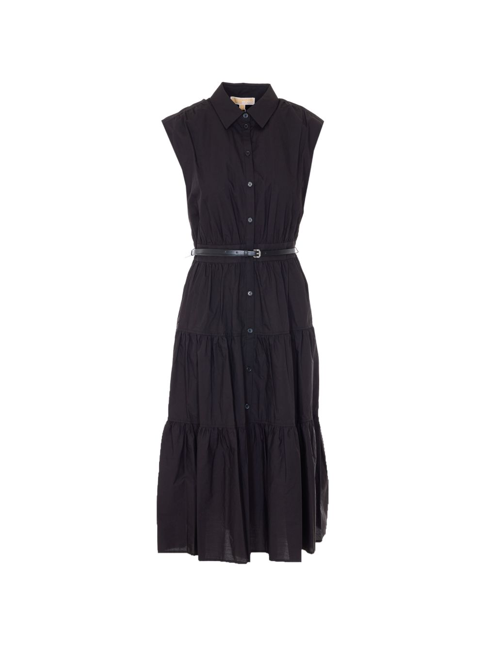 Abito chemisier in cotone con cintura MS683I5KLZ 001 MICHAEL KORS 