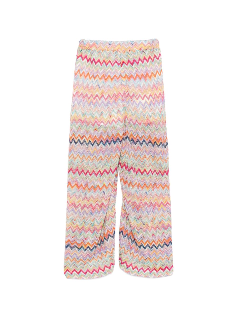 Pantaloni a zigzag multicolor ampi MY6A40Q0107 999 MISSONI KIDS 