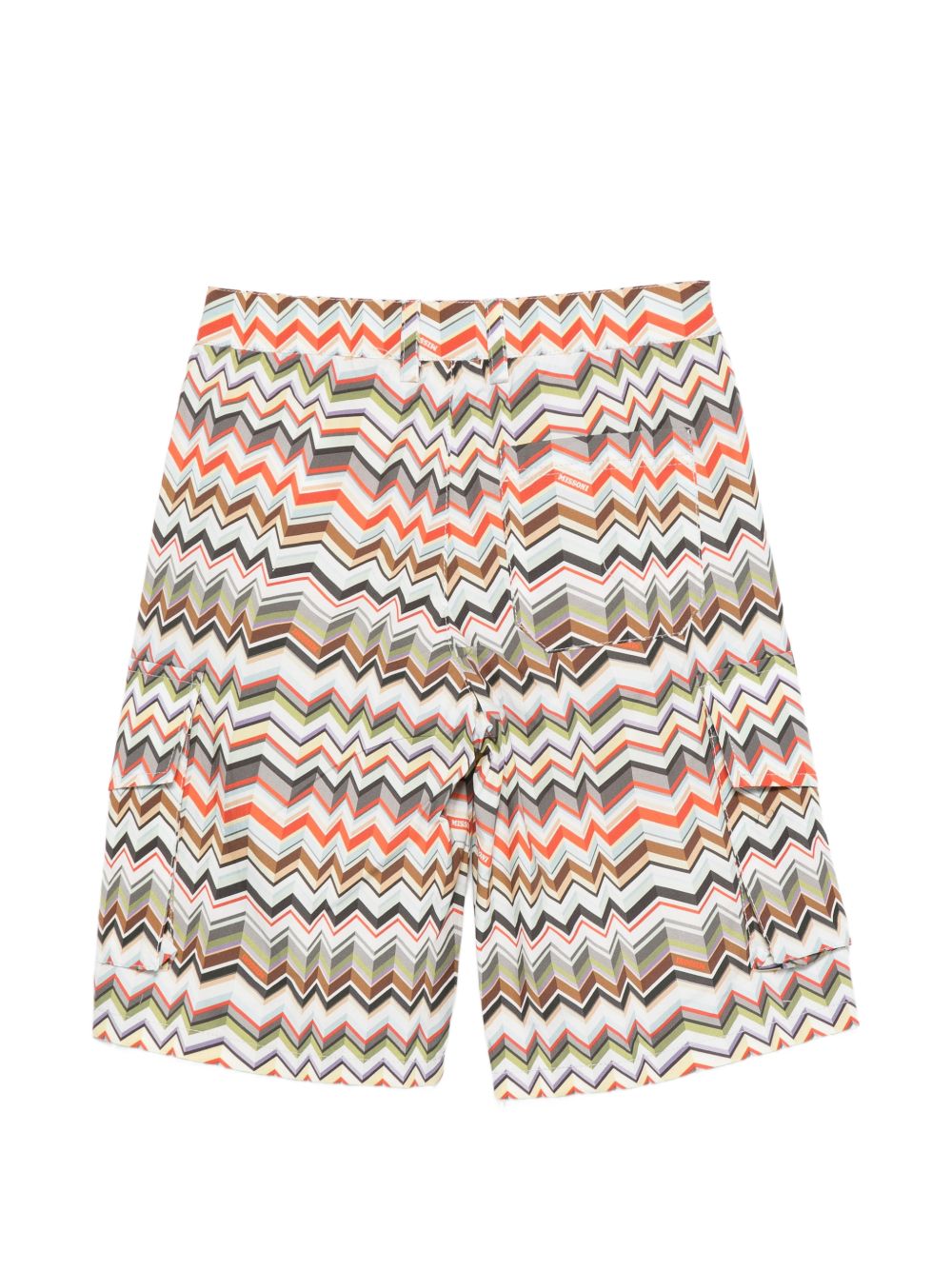 Pantaloncini con stampa chevron multicolore MY6Q29P0606 997 MISSONI KIDS 