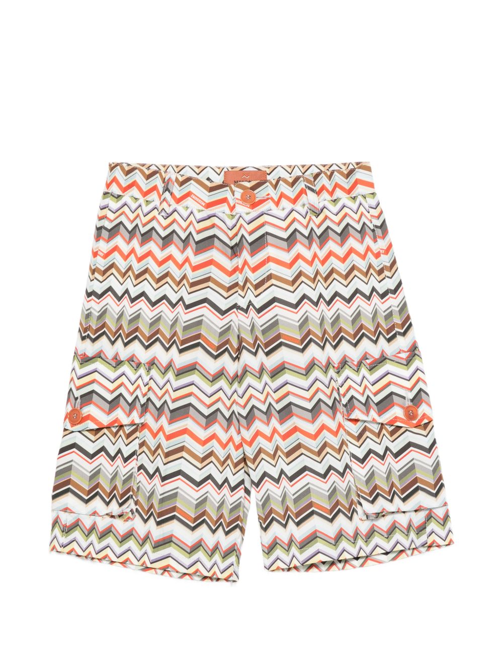 Pantaloncini con stampa chevron multicolore MY6Q29P0606 997 MISSONI KIDS 
