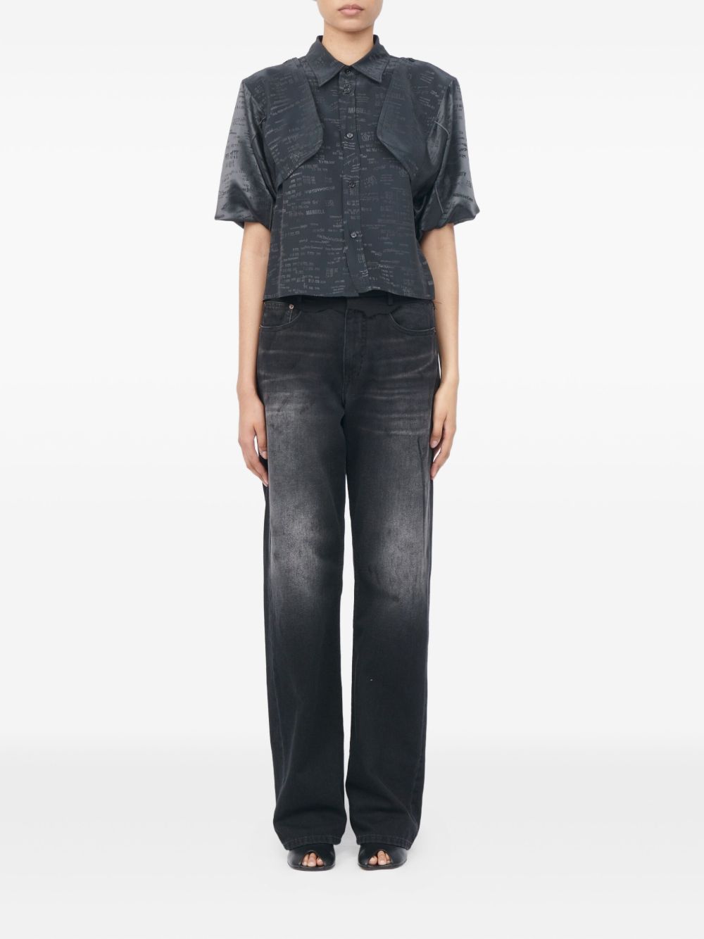 Camicia maniche corte con stampa S52DT0044M35737 002J MM6 MAISON MARGIELA 
