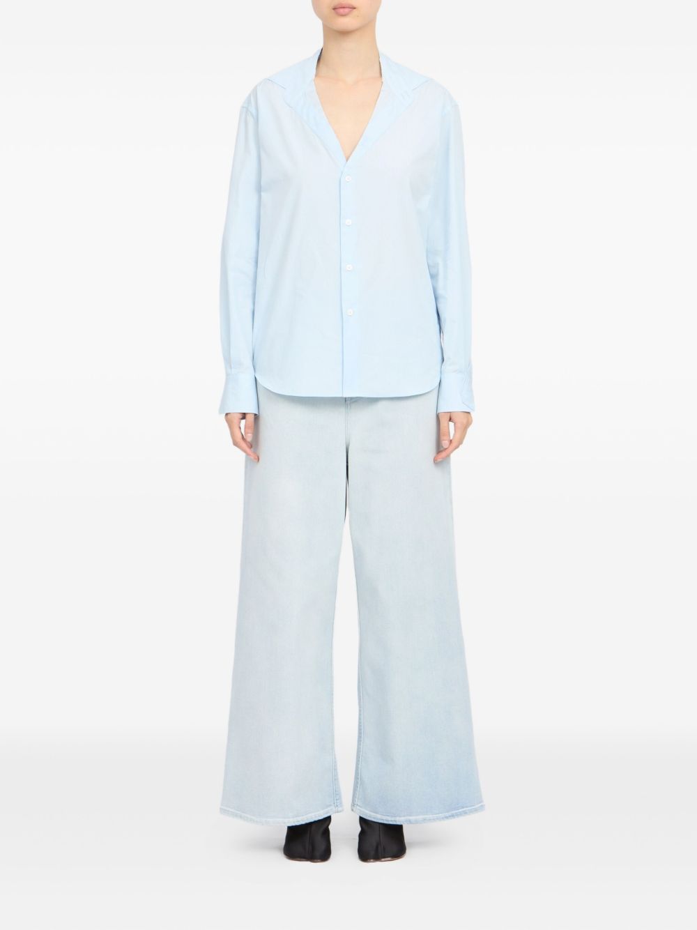 Camicia a maniche lunghe con colletto aperto S52DT0063M35480 501 MM6 MAISON MARGIELA 