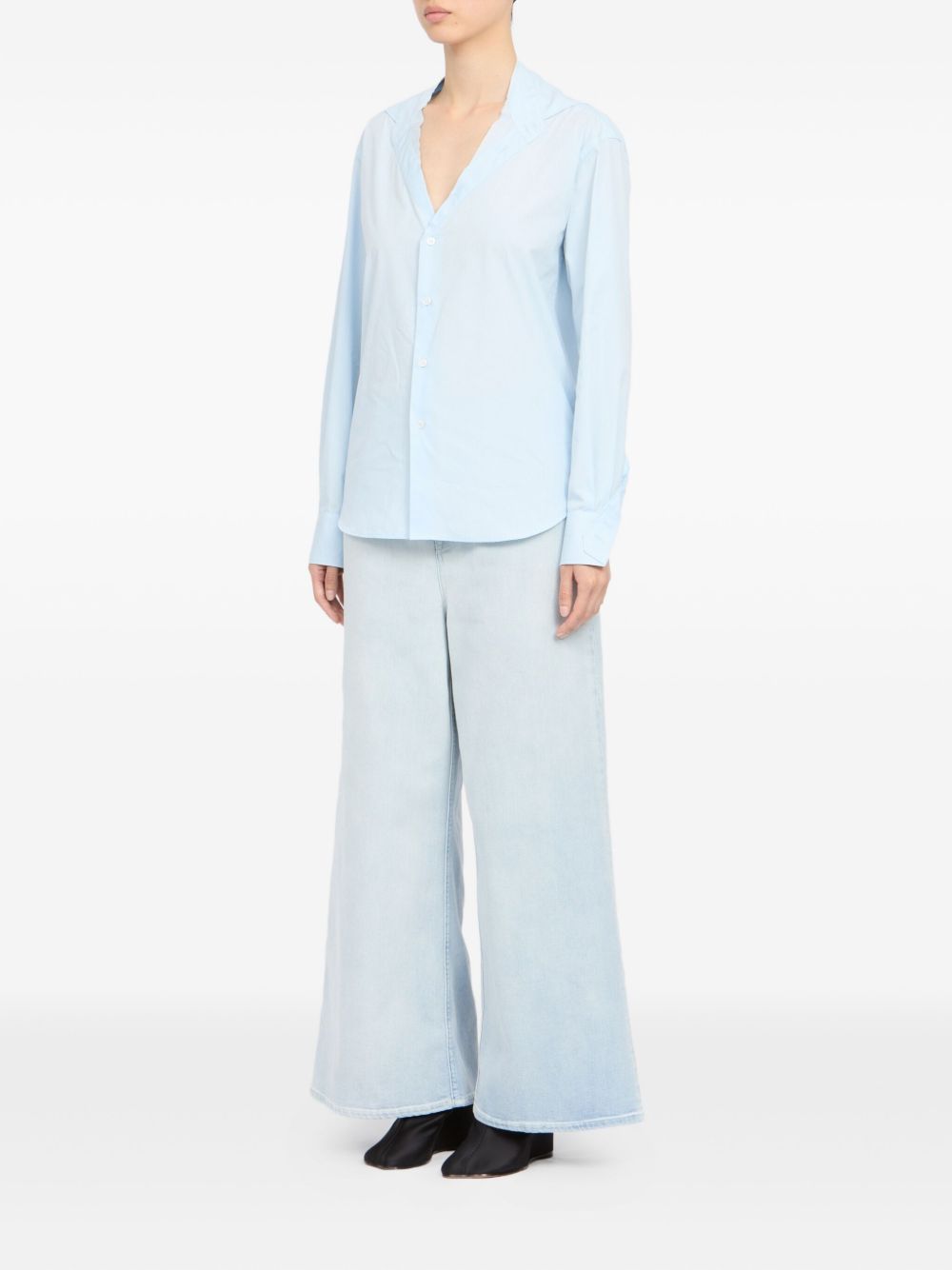 Camicia a maniche lunghe con colletto aperto S52DT0063M35480 501 MM6 MAISON MARGIELA 