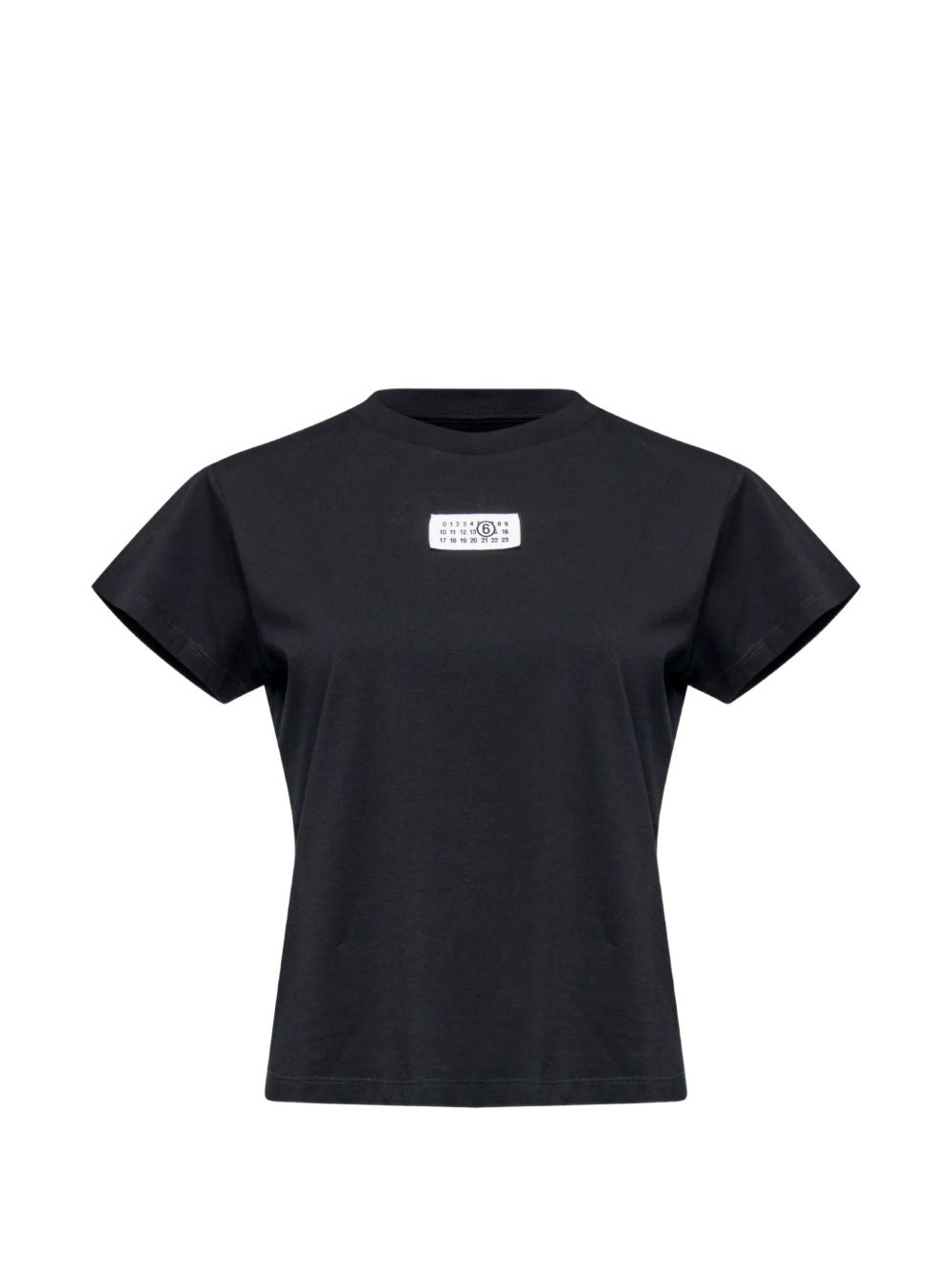 T-shirt in cotone con etichetta frontale S52GC0327M20170 900 MM6 MAISON MARGIELA 