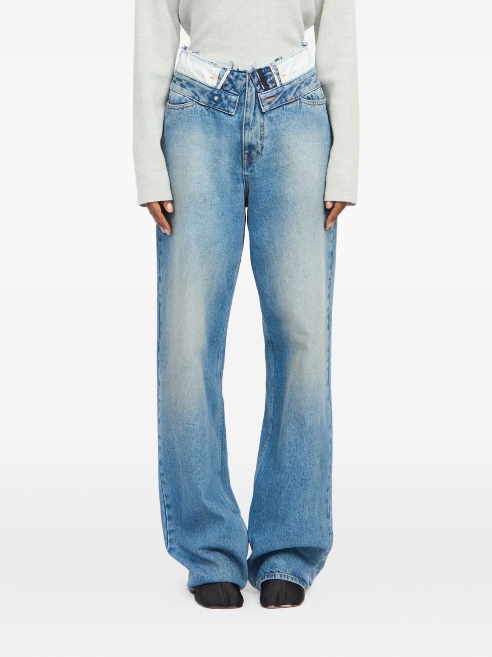 Jeans a gamba dritta vita alta S52LA0271M30058 965 MM6 MAISON MARGIELA 