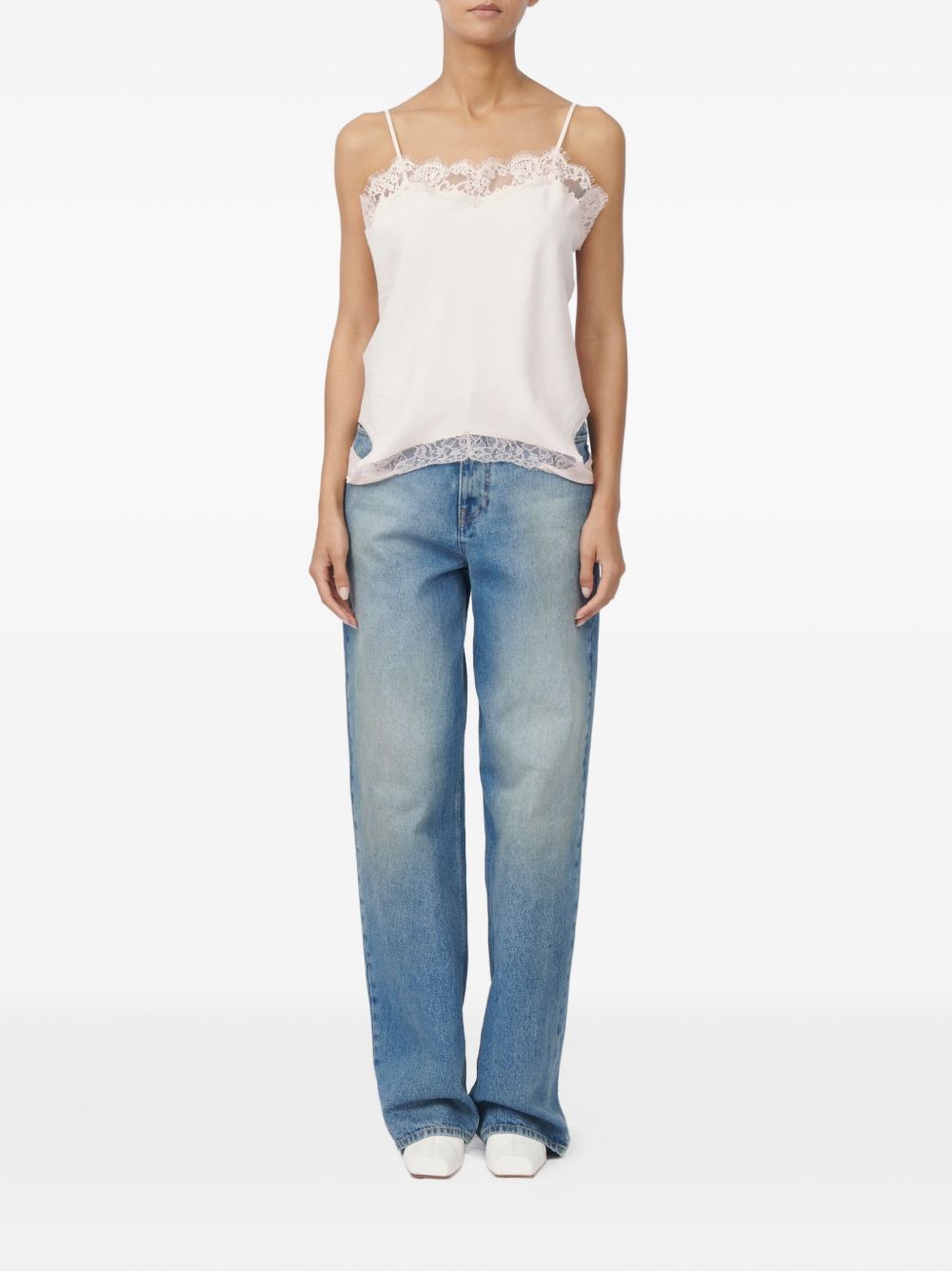 Canotta in pizzo con spalline larghe S52NC0357M35731 231 MM6 MAISON MARGIELA 