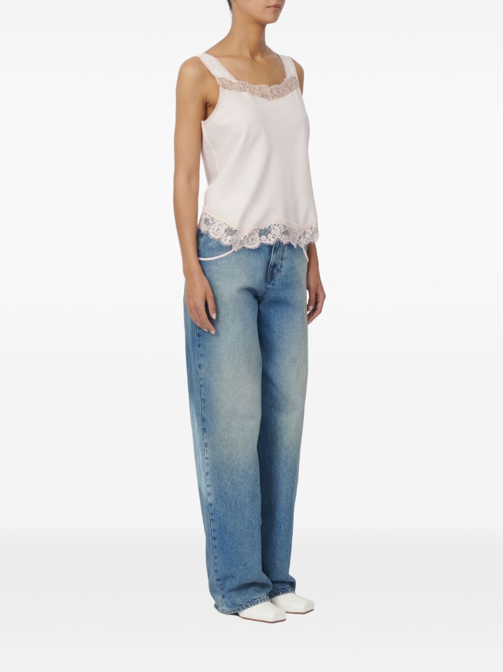 Canotta in pizzo con spalline larghe S52NC0357M35731 231 MM6 MAISON MARGIELA 