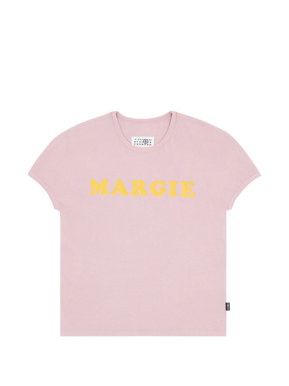 T-shirt in cotone con stampa logo S62GD0212M20108 224 MM6 MAISON MARGIELA 