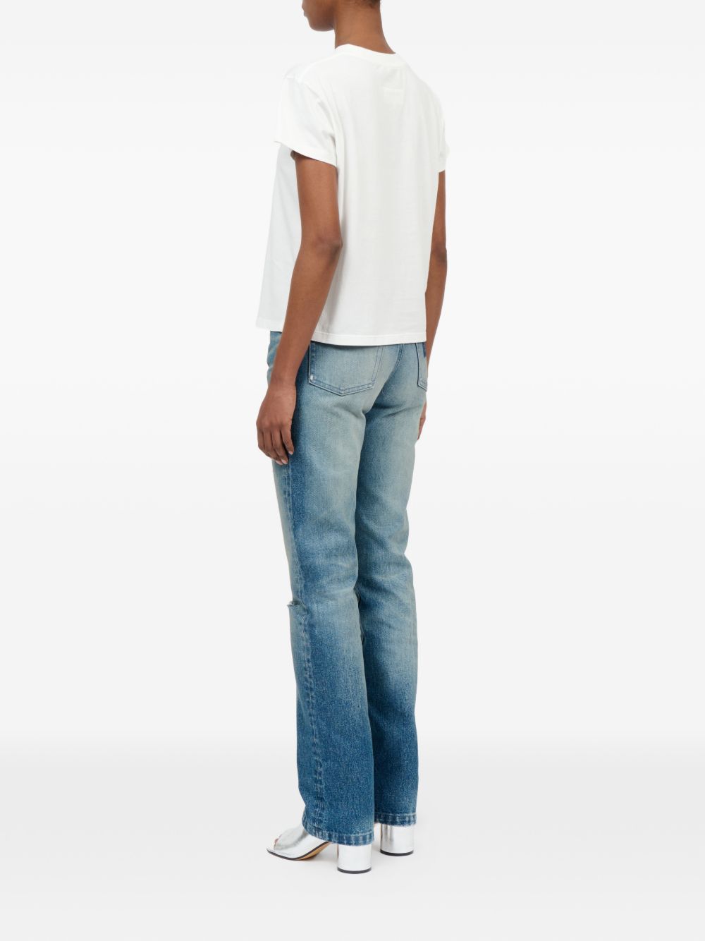 T-shirt in cotone girocollo S62GD0216M20048 101 MM6 MAISON MARGIELA 