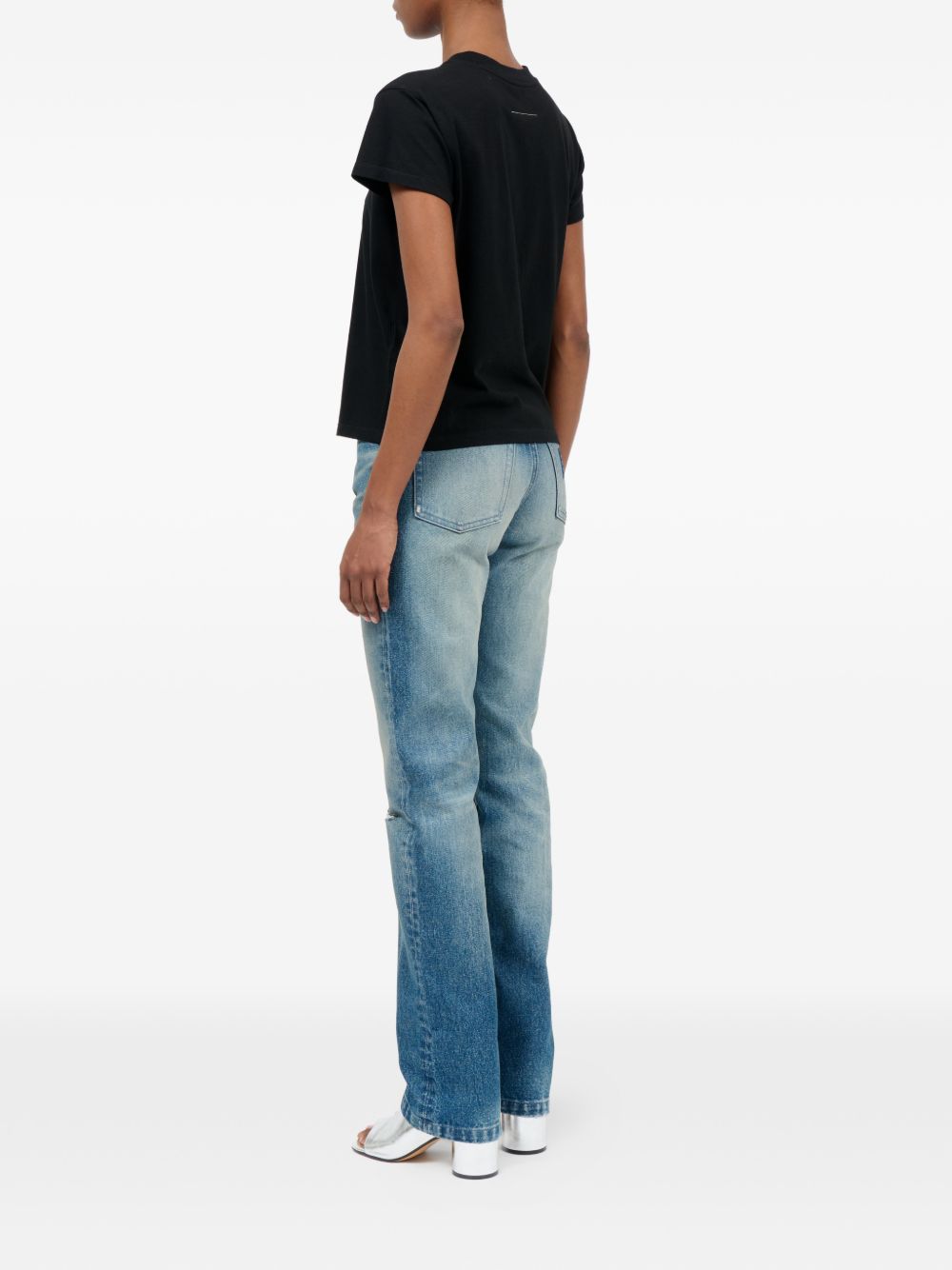 T-shirt in cotone girocollo S62GD0216M20048 900 MM6 MAISON MARGIELA 