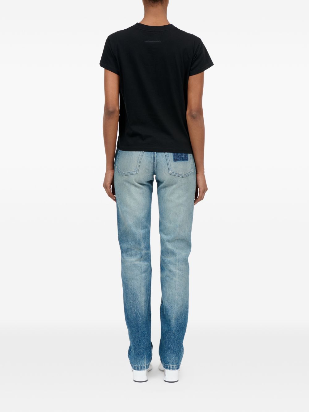 T-shirt in cotone girocollo S62GD0216M20048 900 MM6 MAISON MARGIELA 