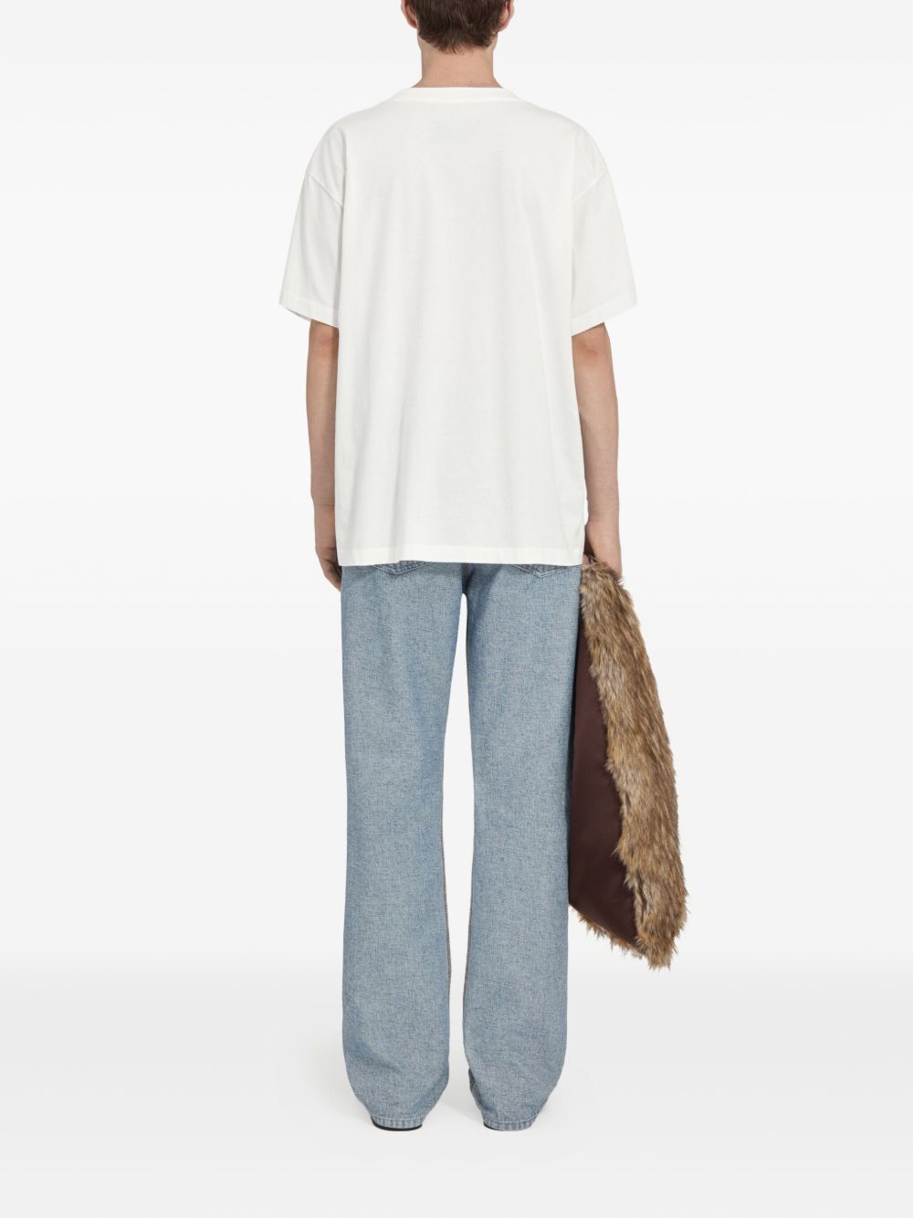 T-shirt in cotone girocollo SH0GC0032M20170 101 MM6 MAISON MARGIELA 