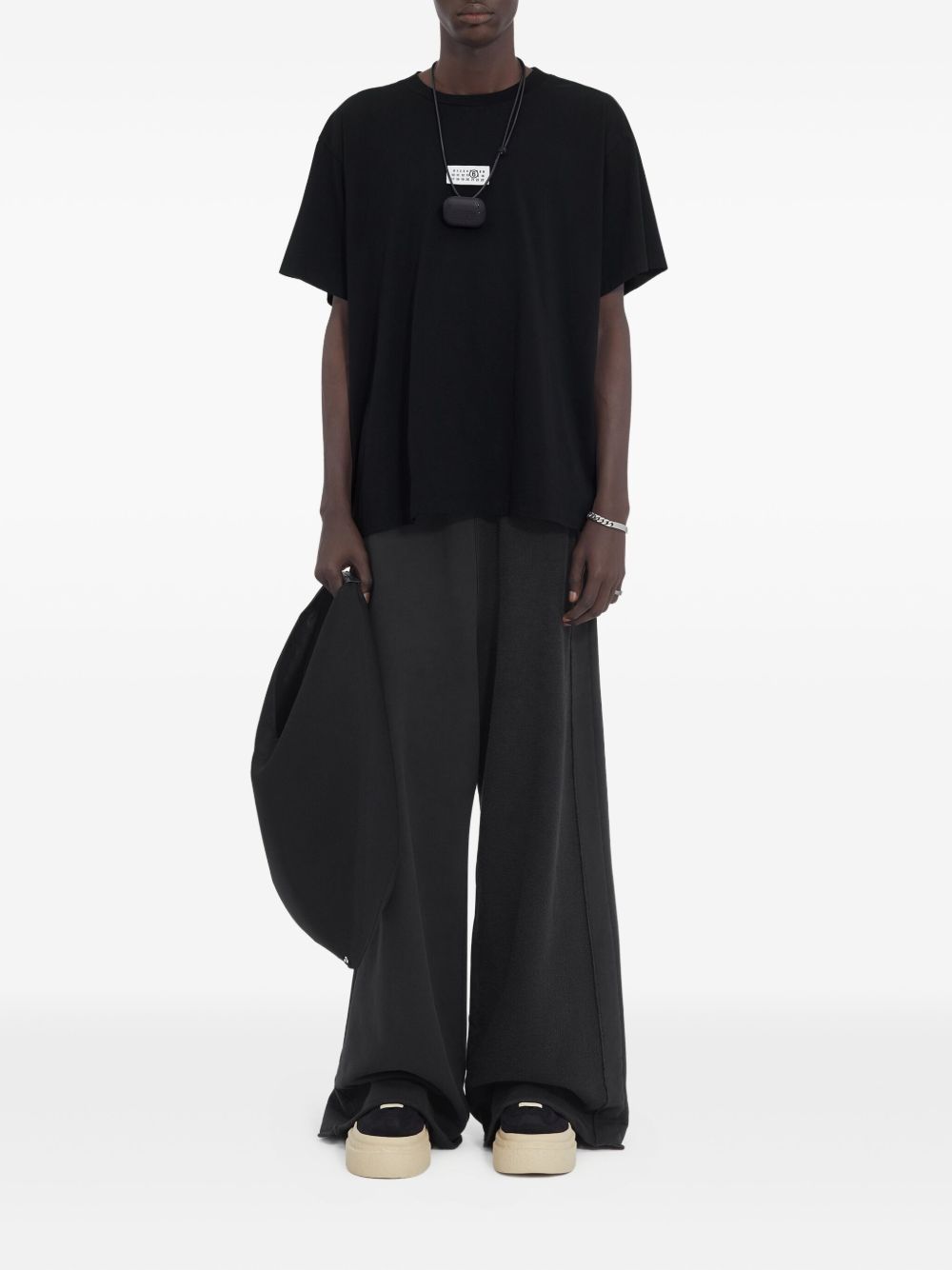 T-shirt in cotone girocollo SH0GC0032M20170 900 MM6 MAISON MARGIELA 