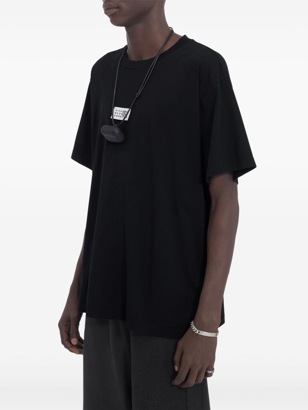 T-shirt in cotone girocollo SH0GC0032M20170 900 MM6 MAISON MARGIELA 
