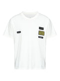 T-shirt in cotone con patch applicate