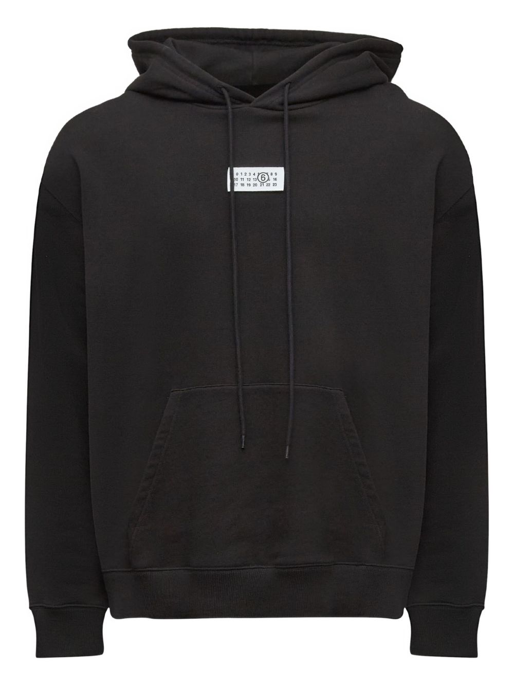 Felpa con cappuccio e patch logo SH0GU0033M25025 900 MM6 MAISON MARGIELA 