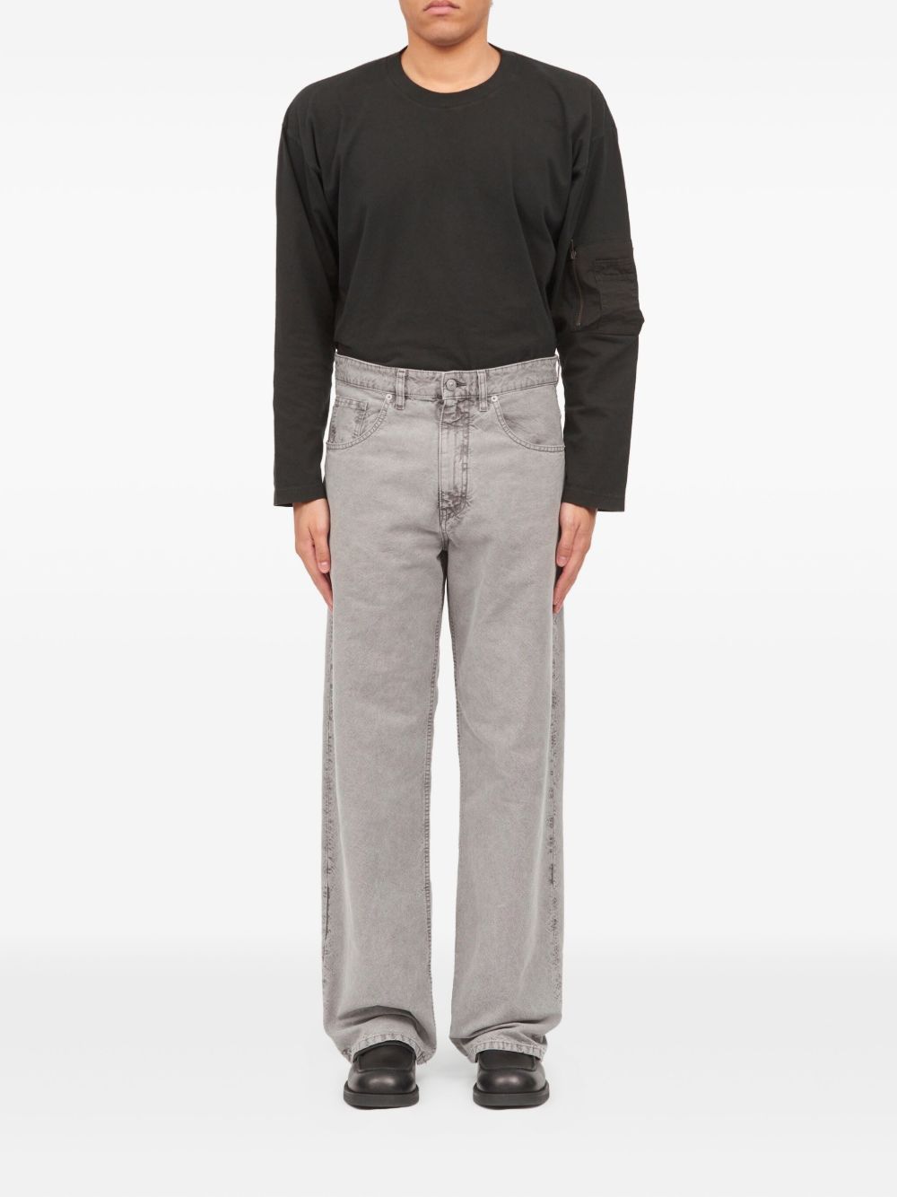 Jeans in cotone a gamba dritta SH0LA0036M35736 854 MM6 MAISON MARGIELA 