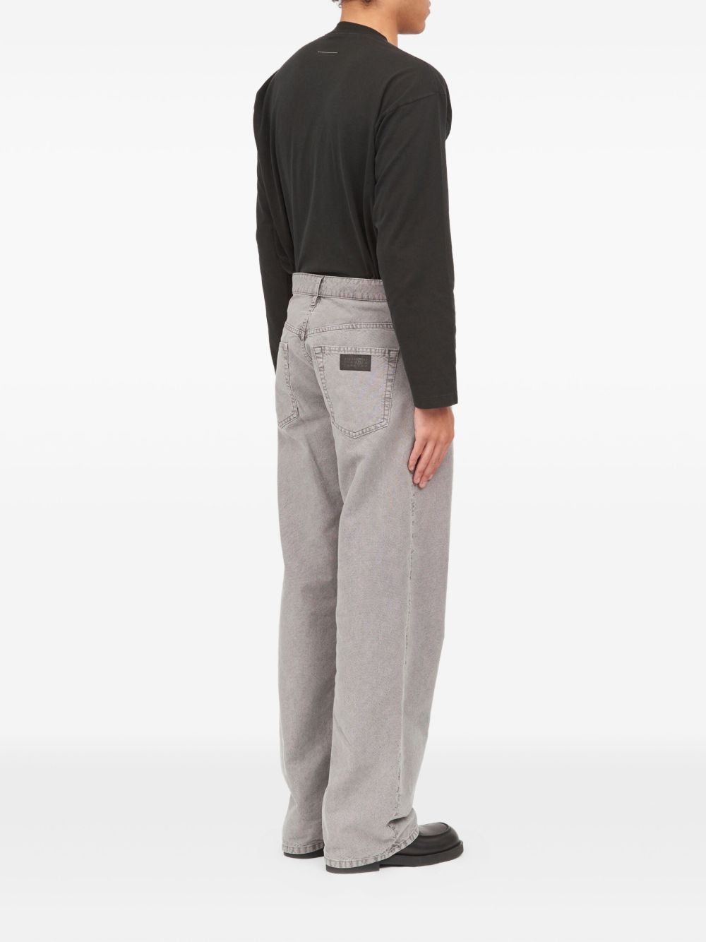 Jeans in cotone a gamba dritta SH0LA0036M35736 854 MM6 MAISON MARGIELA 