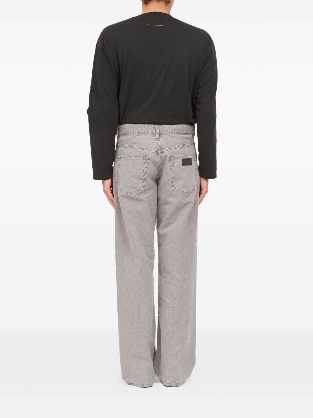 Jeans in cotone a gamba dritta SH0LA0036M35736 854 MM6 MAISON MARGIELA 