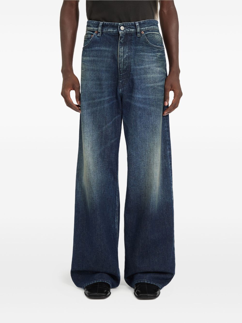 Jeans a gamba dritta in cotone SH0LA0038M30063 961 MM6 MAISON MARGIELA 