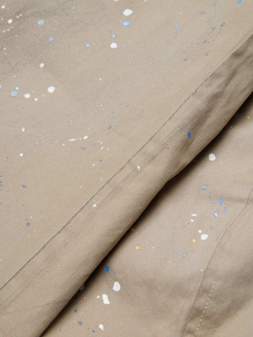 Trench in cotone con effetto paint splatter M60928MM07B M6709 MM6 MAISON MARGIELA KIDS 
