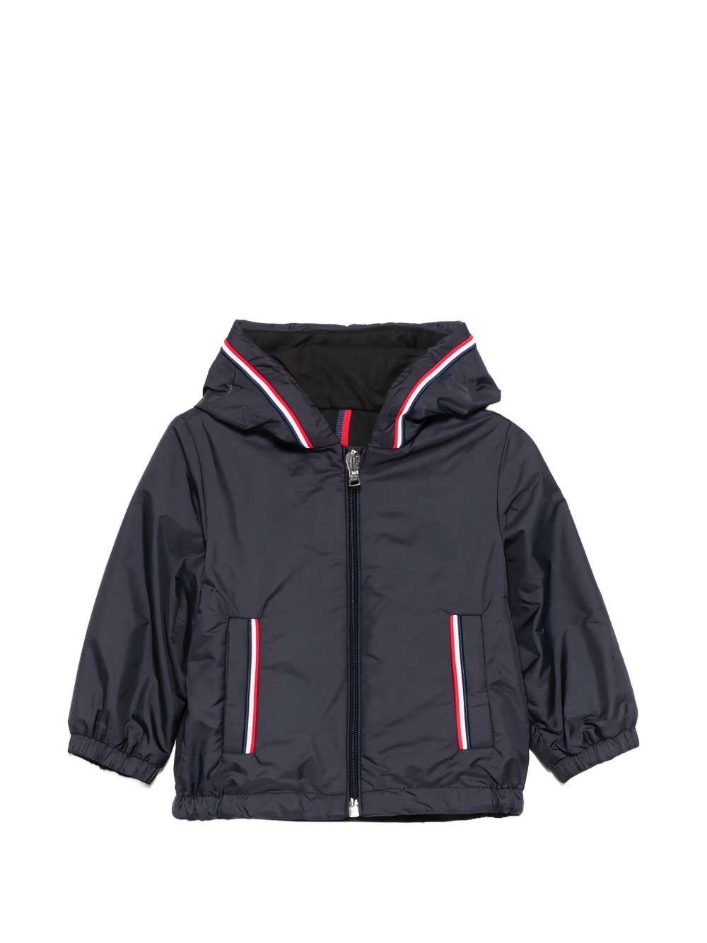 Bomber con cappuccio in poliammide L19511A0004153A5E 742 MONCLER KIDS 