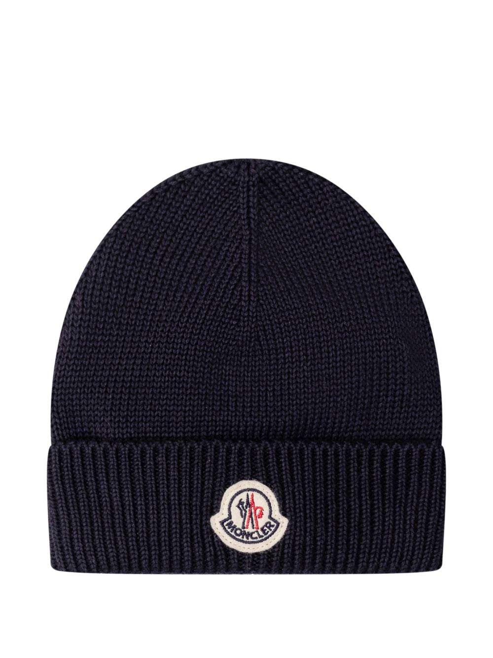 Berretto in lana a coste L19513B00006M2861 742 MONCLER KIDS 