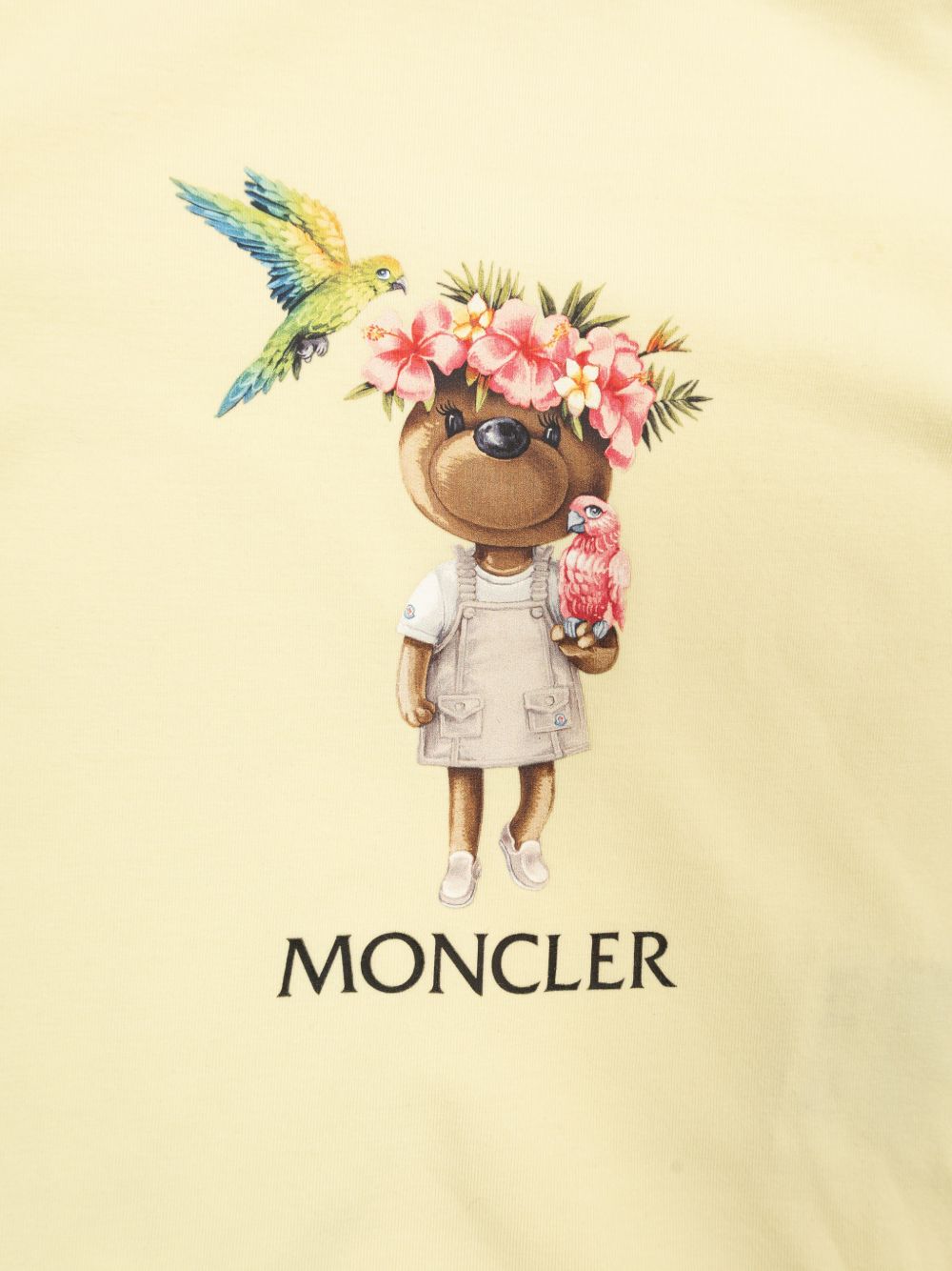 T-shirt in cotone con stampa L19518C0001189AUM 102 MONCLER KIDS 