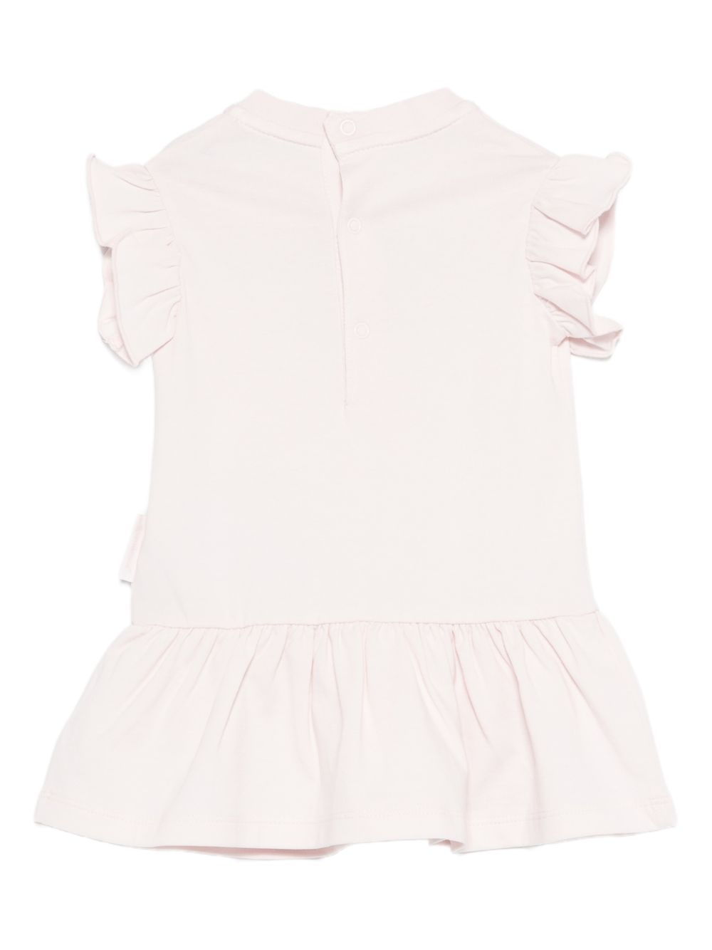Abito a maniche corte con stampa zebra L19518I0000289AUM 503 MONCLER KIDS 