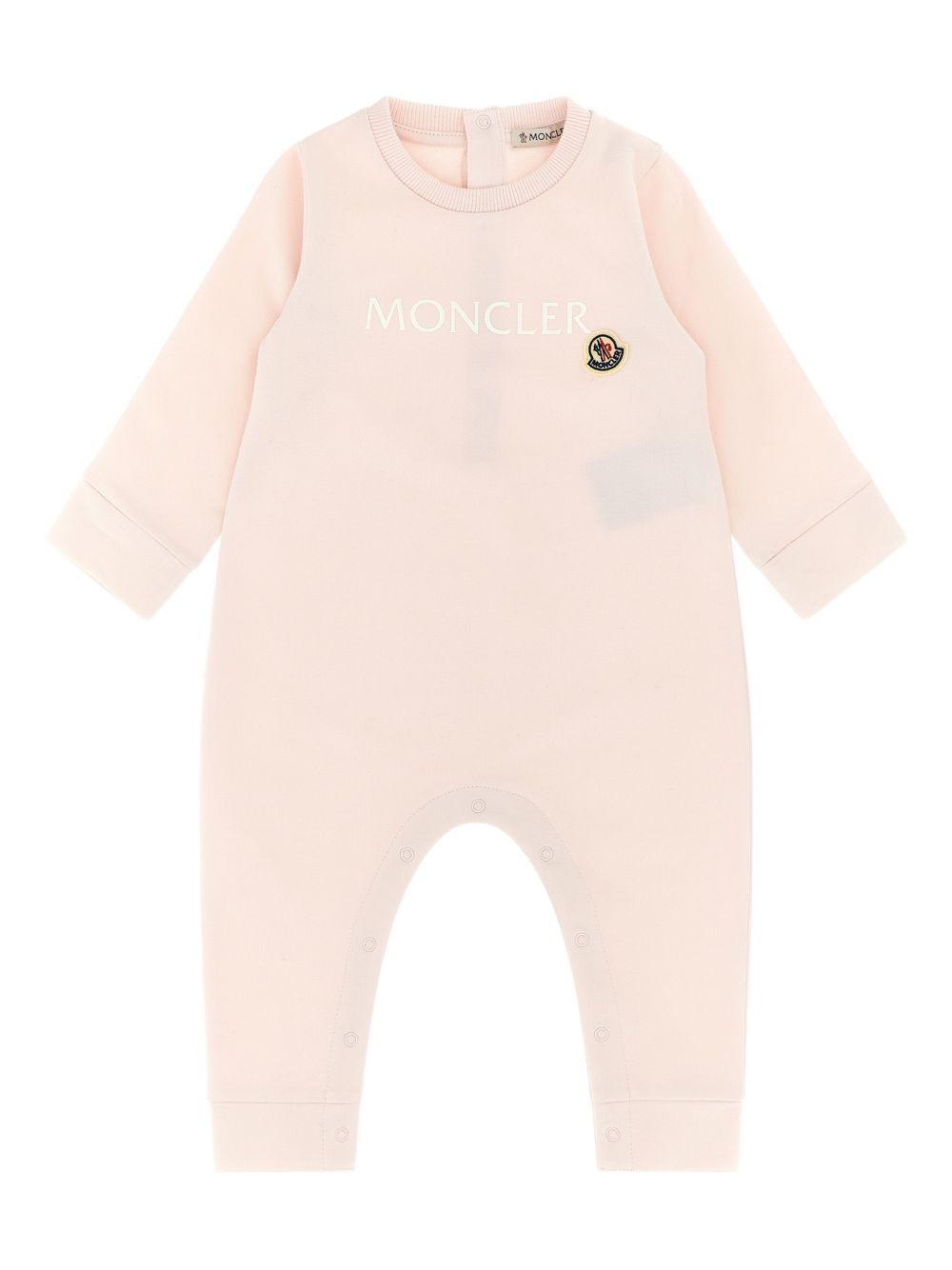 Tutina in cotone con logo L19518L0000489B9Y 503 MONCLER KIDS 
