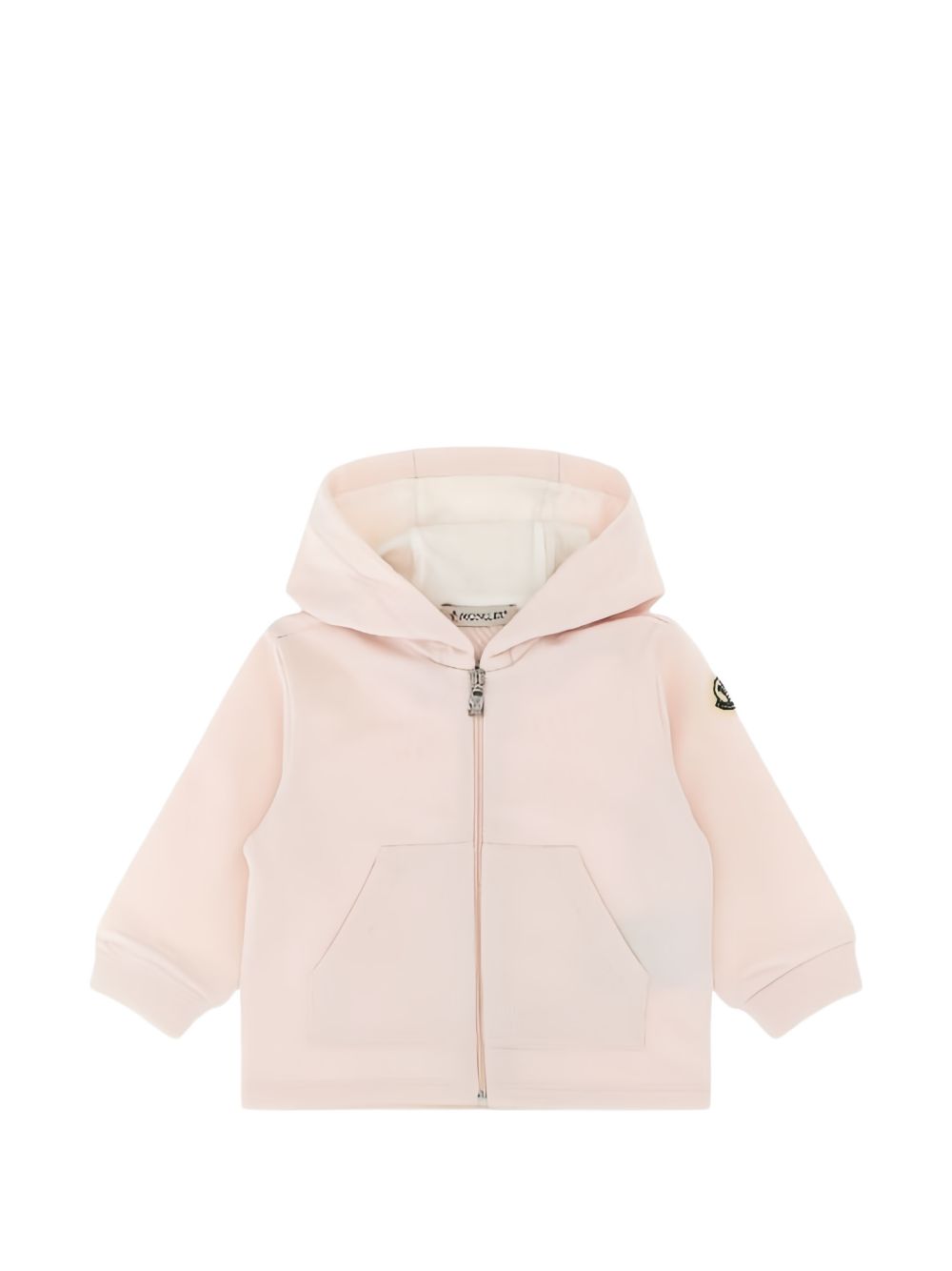 Tuta in felpa con cappuccio e zip L19518M0000289B9Y 503 MONCLER KIDS 