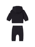 Tuta in felpa con cappuccio e zip