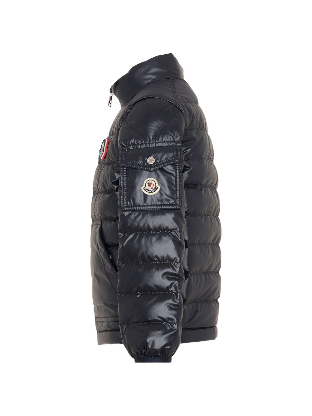 Piumino con zip e patch logo L19541A00006597YX 778 MONCLER KIDS 