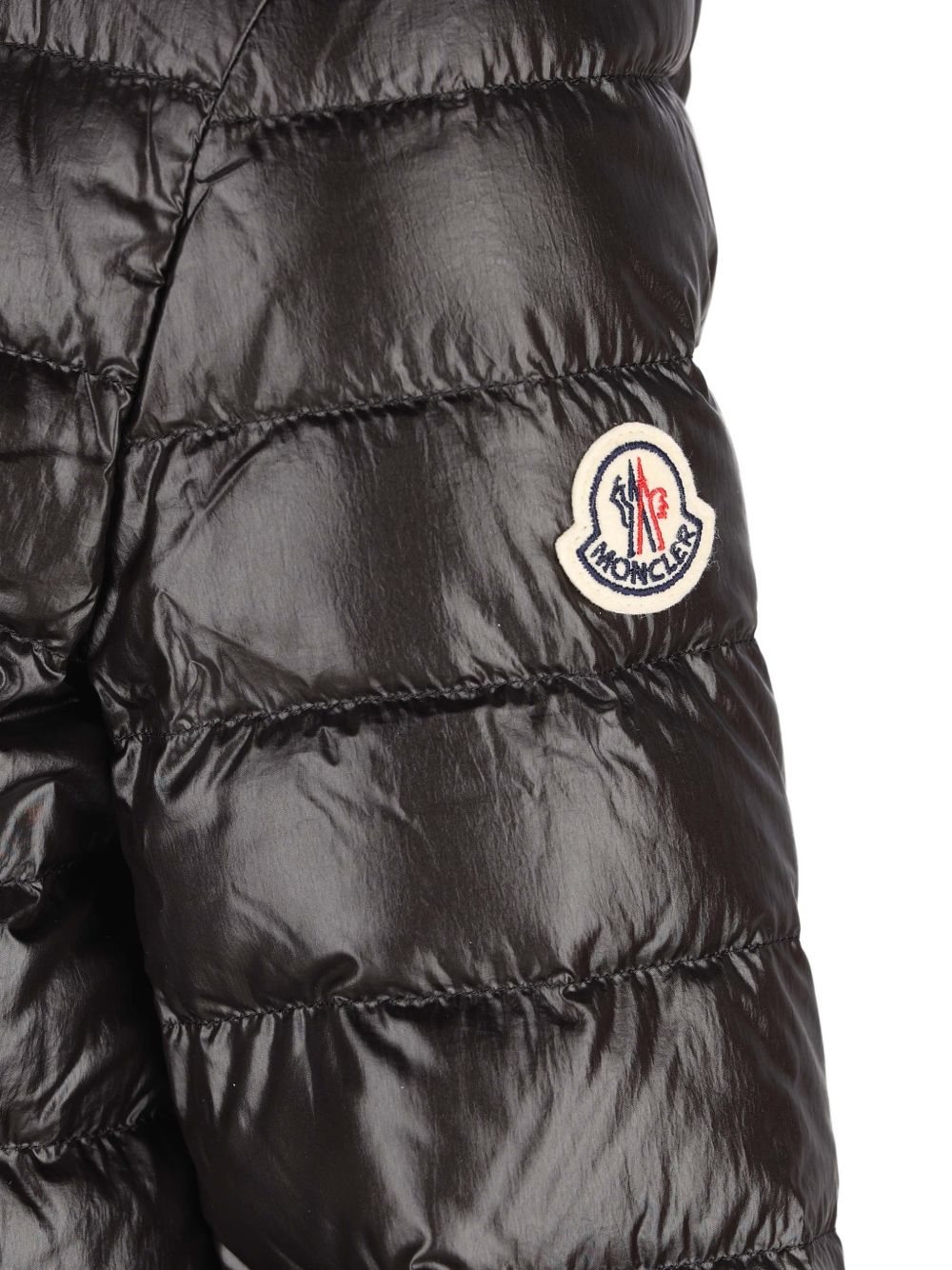 Piumino in poliestere con cappuccio L19541A00015597QN 999 MONCLER KIDS 