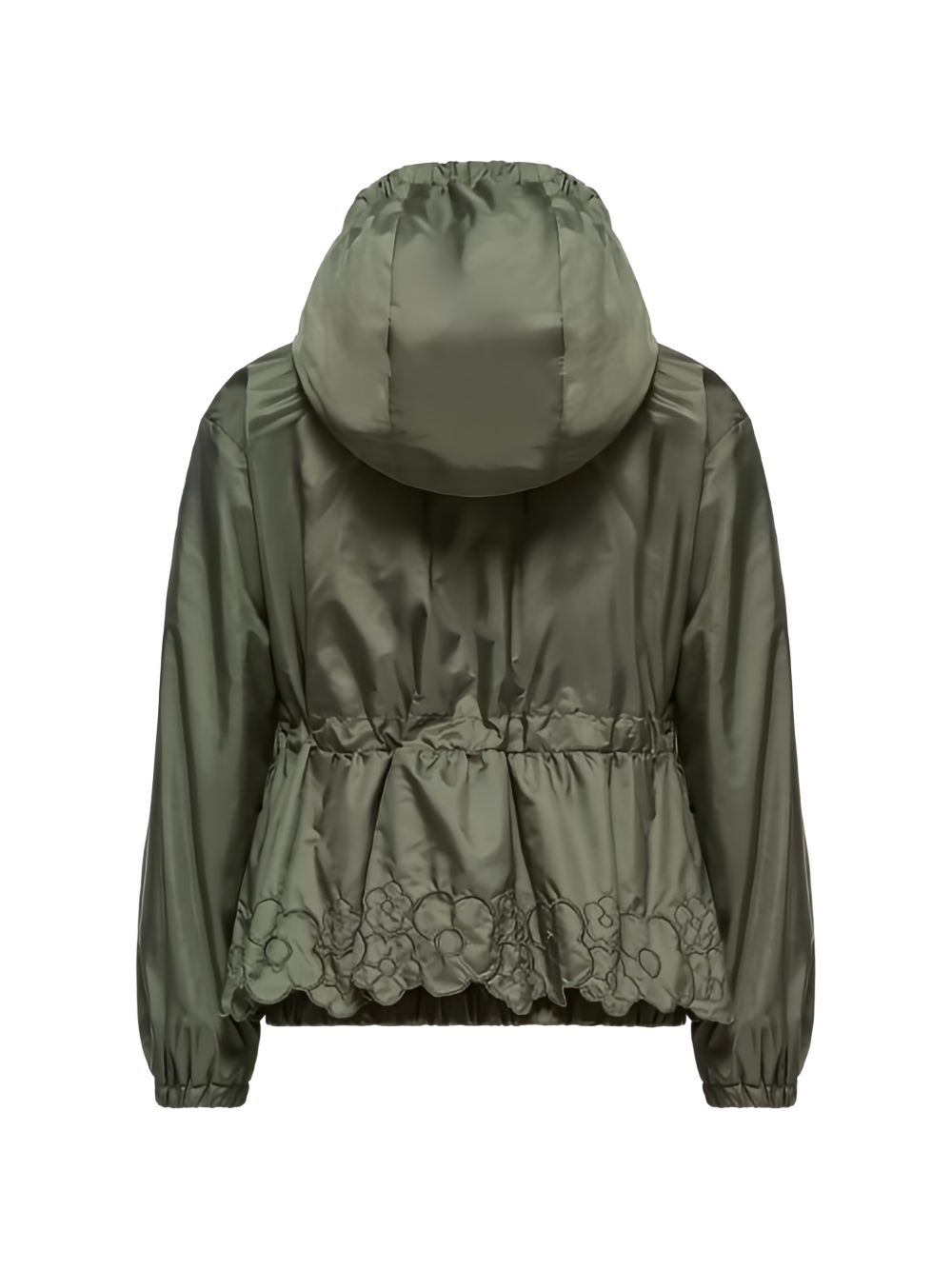 Giacca con cappuccio e ricami floreali L19541A0002953A5E 891 MONCLER KIDS 