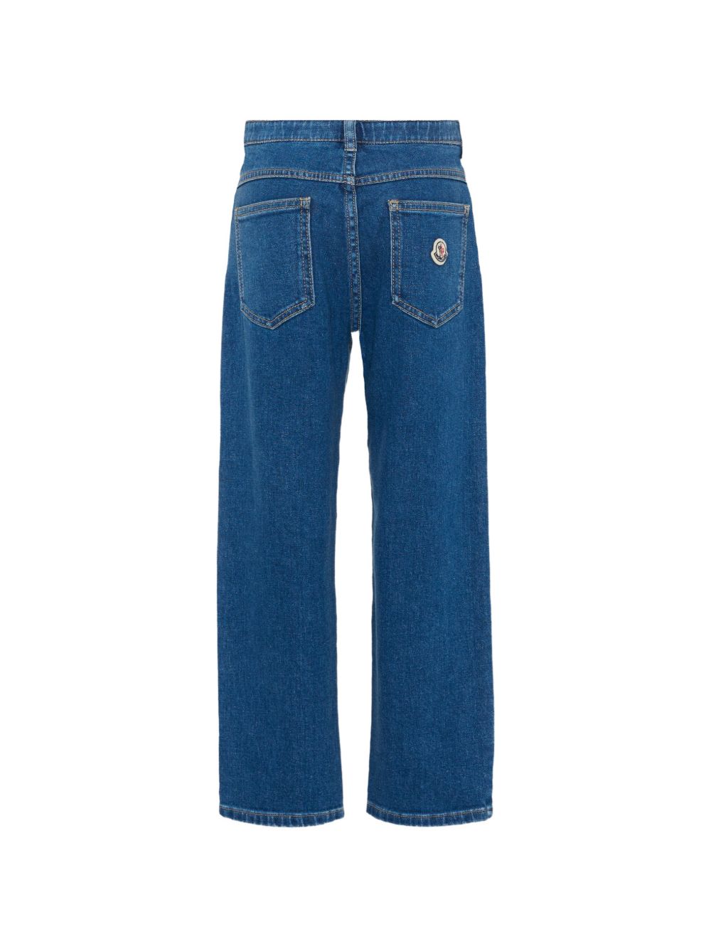 Jeans a gamba dritta in cotone L19542A00001598A1 790 MONCLER KIDS 