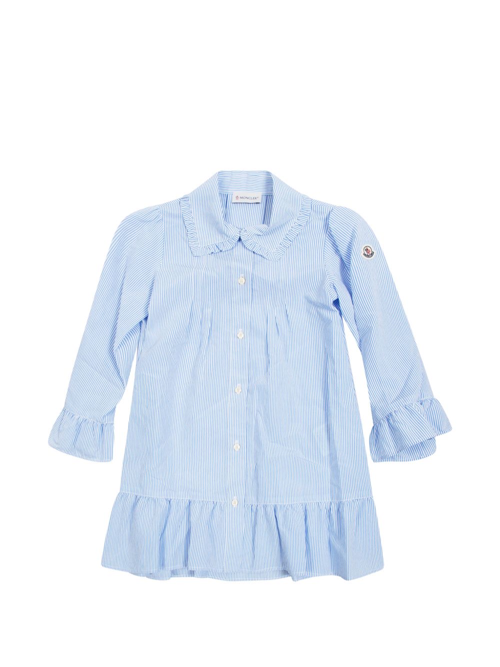 Abito in viscosa con colletto a volant L19542G00005599G1 F70 MONCLER KIDS 