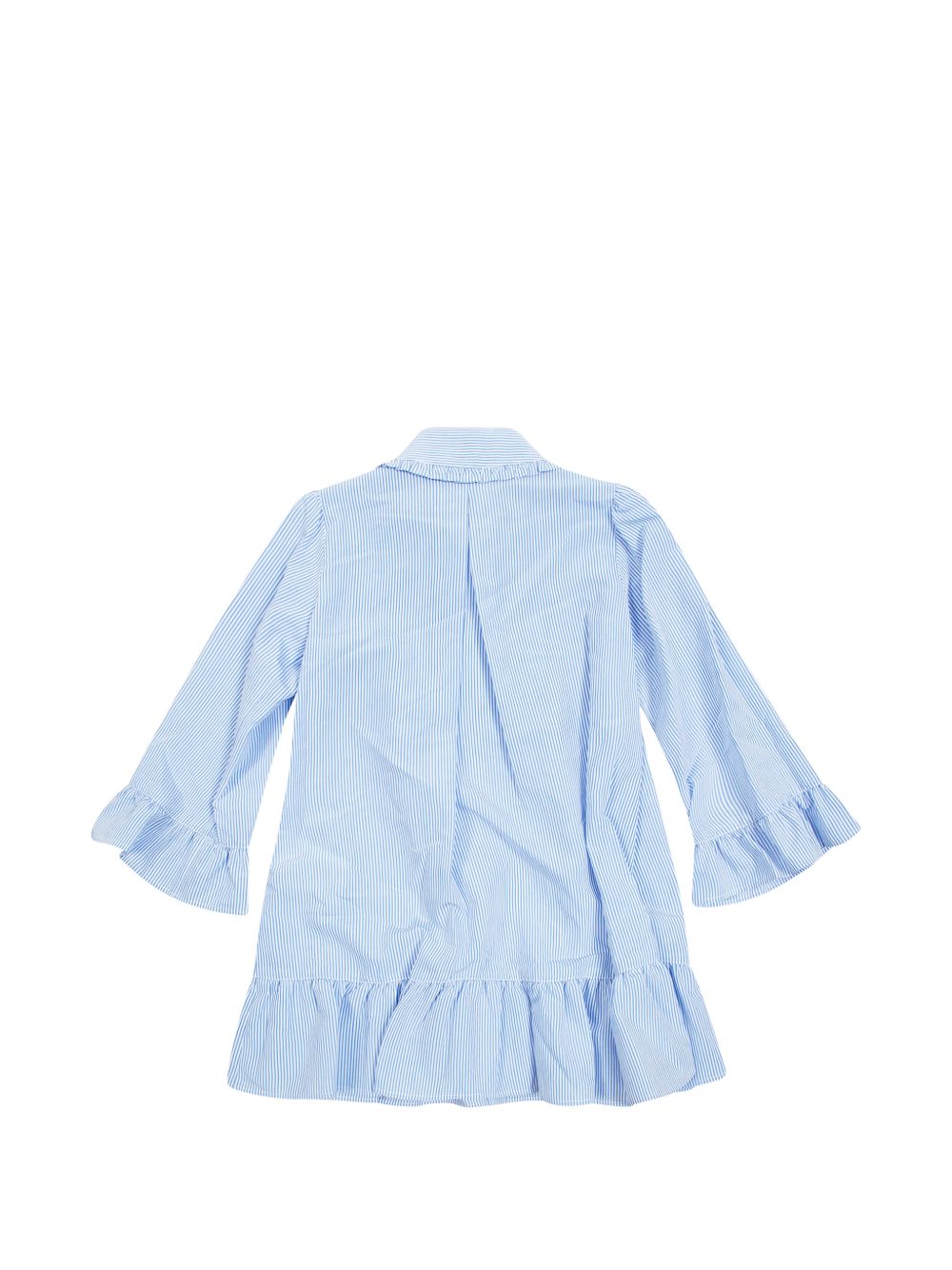 Abito in viscosa con colletto a volant L19542G00005599G1 F70 MONCLER KIDS 