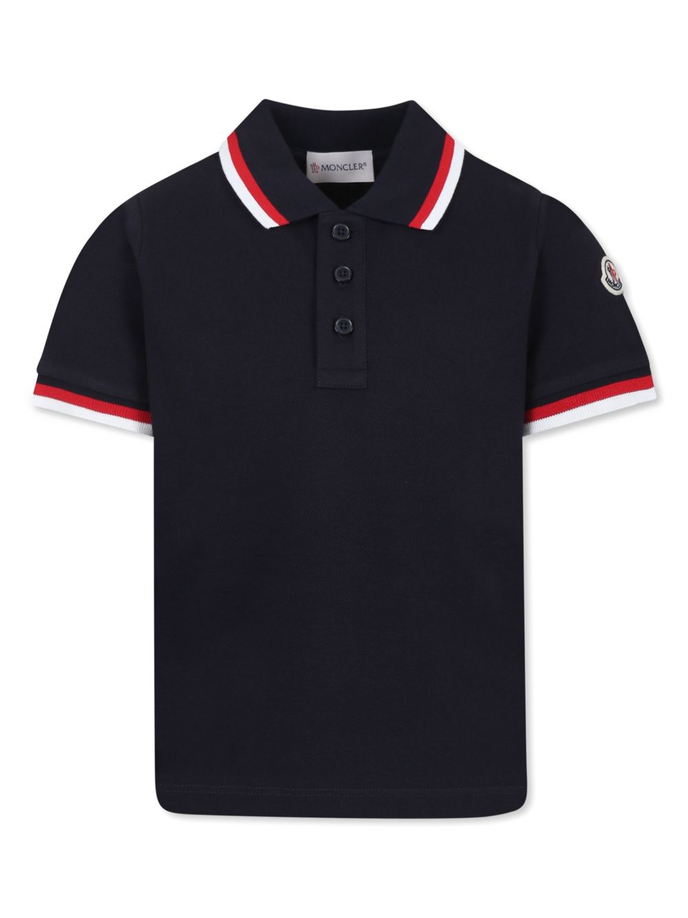 Polo a maniche corte in cotone L19548A000038496W 778 MONCLER KIDS 